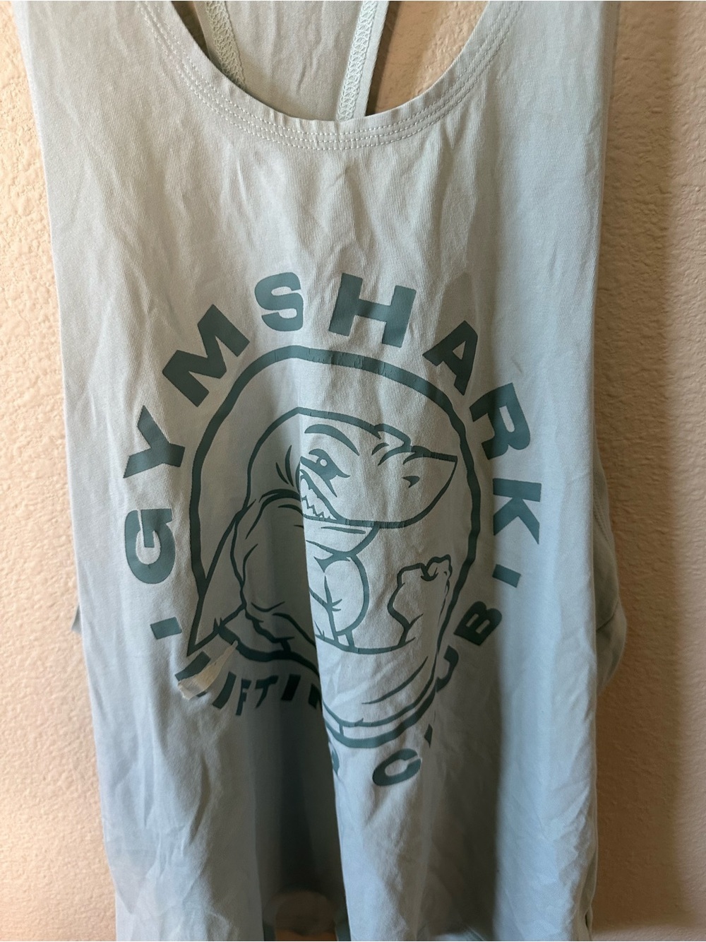 Gymshark Women's Light Sage Logo Tank Top size L/NWOT 1173 - Picture 2 of 3